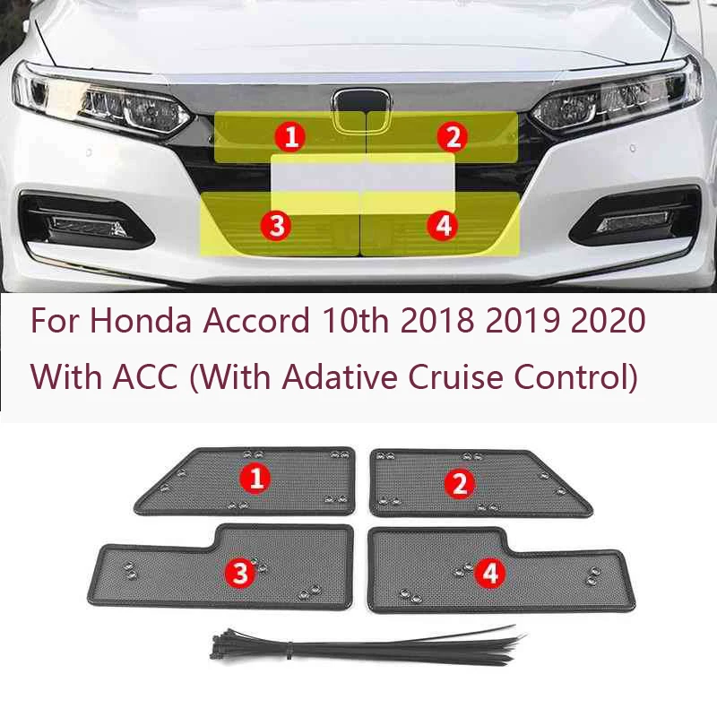 For Honda Accord 10th 2018 2019 2020 2021 Car Middle Insect Screening Mesh  Front Grille Insert Net Anti-mosquito Dust AliExpress