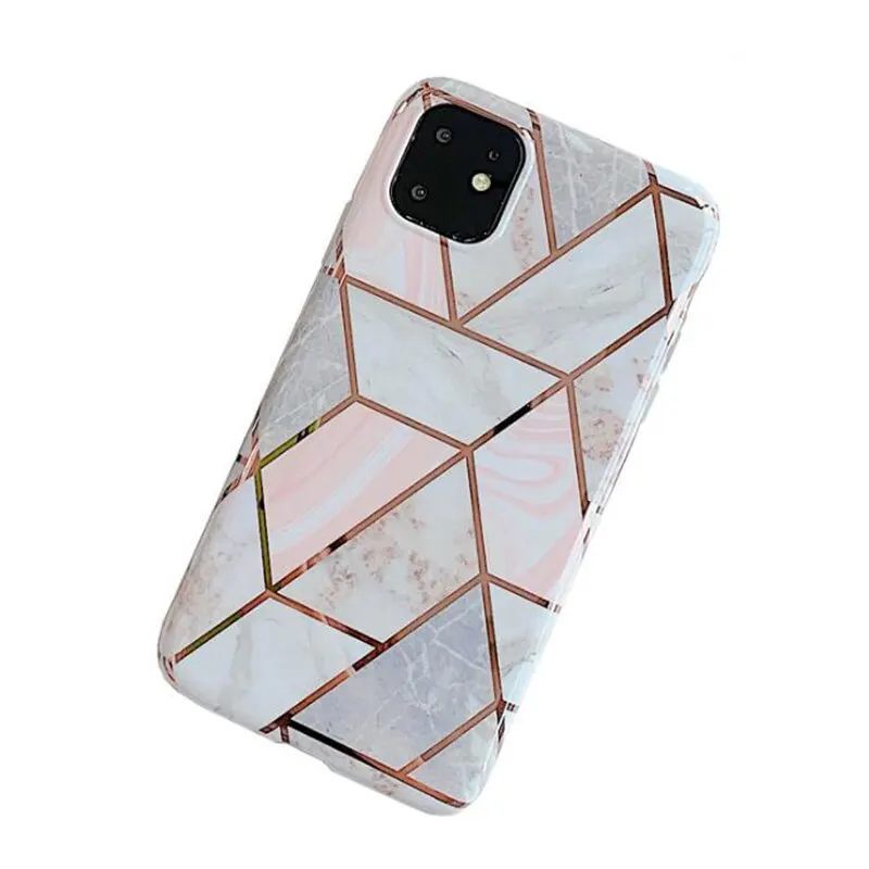 TPU Silicone Geometry Pattern Protective Phone Case For iPhone 11 Pro Max