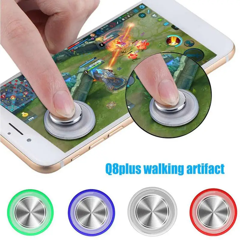 

Round Game Joystick Metal Button Mobile Controller Mini Screen Joystick Suction Cup Clip-on Clamp For Smartphone Tablet