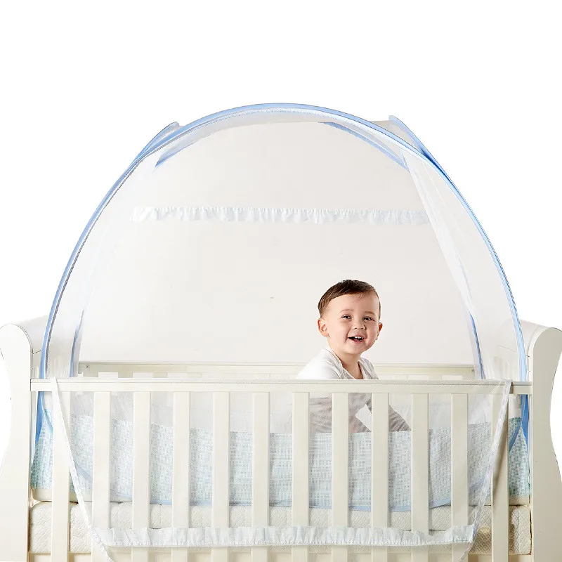 Crib Mosquito Netting Yurt Children Bed Nets Tent Cover Folding Kids