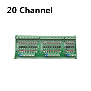 

20 Channel Signal Voltage Level Conversion Board Signal Optocoupler Isolation Module 12v to 5v NPN Output PNP Output