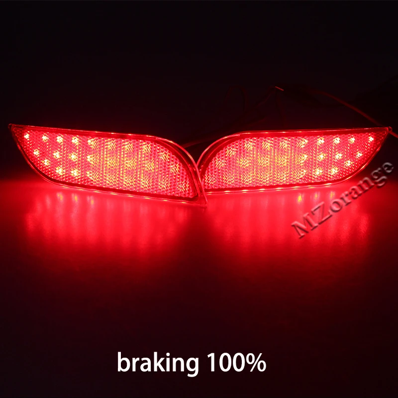 1 Pair LED Rear Bumper Reflector Light For Subaru /Impreza/XV/WRX/LEVORG/Crossover Tail Stop Signal Lamp Fog Car Accessories