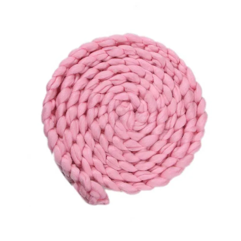 Изделие для детей вязанное крючком одеяло для фотосессии новорожденных реквизит для фотосессии массивное вязаное одеяло ручной работы - Цвет: pink