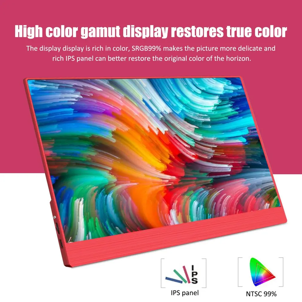 Дешево 13,3 дюймов Тип C 5 в питание портативный HDR игровой сенсорный монитор с HDMI для PS4 xbox NS, ПК ноутбук Macbook Android Linux