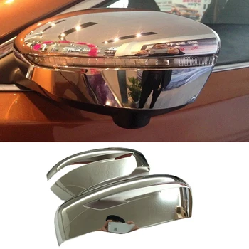 

ABS Chrome Rearview Mirror Cover Trim Side Wing Mirror Protector Strip Auto Styling Accessory For Nissan Qashqai J11 2015 2016