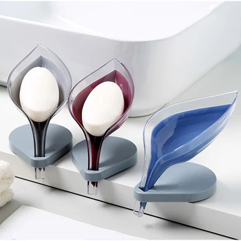

Leaf Shape Soap Box Bathroom soap holder Dish Storage Plate Tray Bathroom Soap Holder Case Bathroom Supplies bathroom gadgets