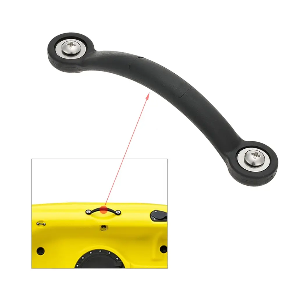 1pc 19cm Kayak Canoe Marine Boat Rubber Side Mount Carry Handle with Screws and Gaskets