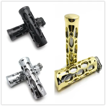 

Aftermarket free shipping motorcycle parts Motorcycle 7/8" 22mm Hand Grips For Kawasaki Ninja 250 500 ZX6 ZX7 ZX9 ZX10 Gold chro