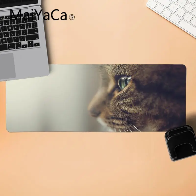MaiYaCa ваши собственные коврики кошачьи глаза крутой большой коврик для мыши ПК компьютерный коврик скорость геймера мыши розничная маленький резиновый коврик для мыши