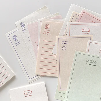 

30Pcs\DIY creative cute retro personality fun can tear Post-it notes message student stationery office supplies notebook