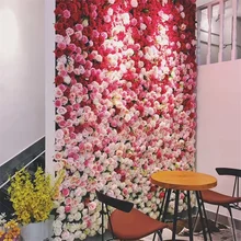 2022 DIY Artificial Flower Plants Birthday Backdrop Living Room Decorations Wedding Party Shop Romantic Flower Wall Backdrop