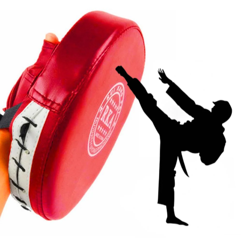 PU+Boxing Kick Punch Pad Mitt Hand Training Target Focus Karate Muay Glove-Tool 