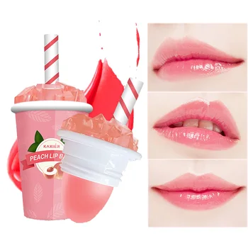 

Cute ice cream lipstick 4-color moisturizing lip balm, natural makeup with temperature change, fine line reduction lip balm