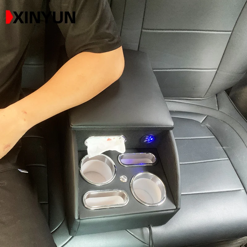 Per Dion Eclipse Freeca Fto Galant Galloper Lancer Outlander Scatola Corrimano Posteriore Telefono Cellulare Ricarica Usb Led Mettere Asciugamani Di C