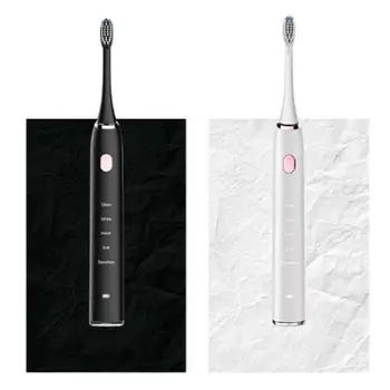 

Electric Toothbrush with 5 Optional Modes 2 Replacement Heads Rechargeable Toothbrushes whitening toothbrush