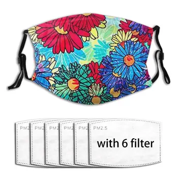 

Mask Anti-Dust Mouth Face Mask Crazy Daisy Protective Mouth Cover Masks Washable Reusable Anti Dust