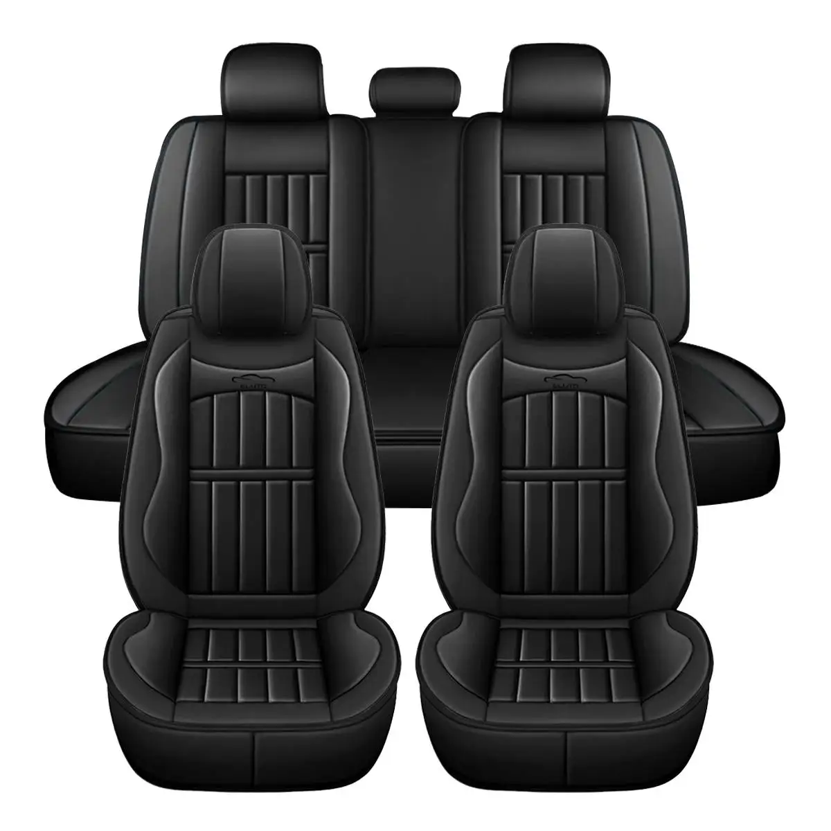 Housses de siège de voiture en cuir PU, housse de coussin, ensemble complet,  coussin de protection, universel, berline SUV et camion, 5 sièges, 11 pièces