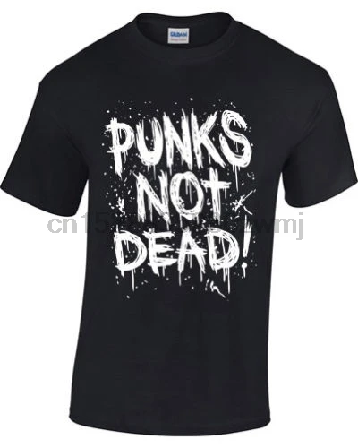 Футболка Мужская/женская с надписью Punks Not Dead | Мужская одежда