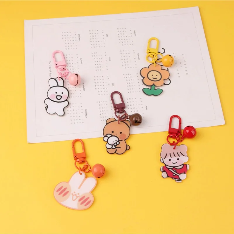 Милый брелок Kawaii в виде медведя кролика животного для женщин девочек