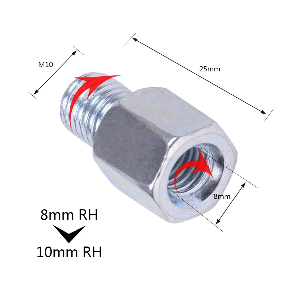 Адаптеры для заднего зеркала мотоцикла резьба 10 мм Штекерный до 8 Женский по