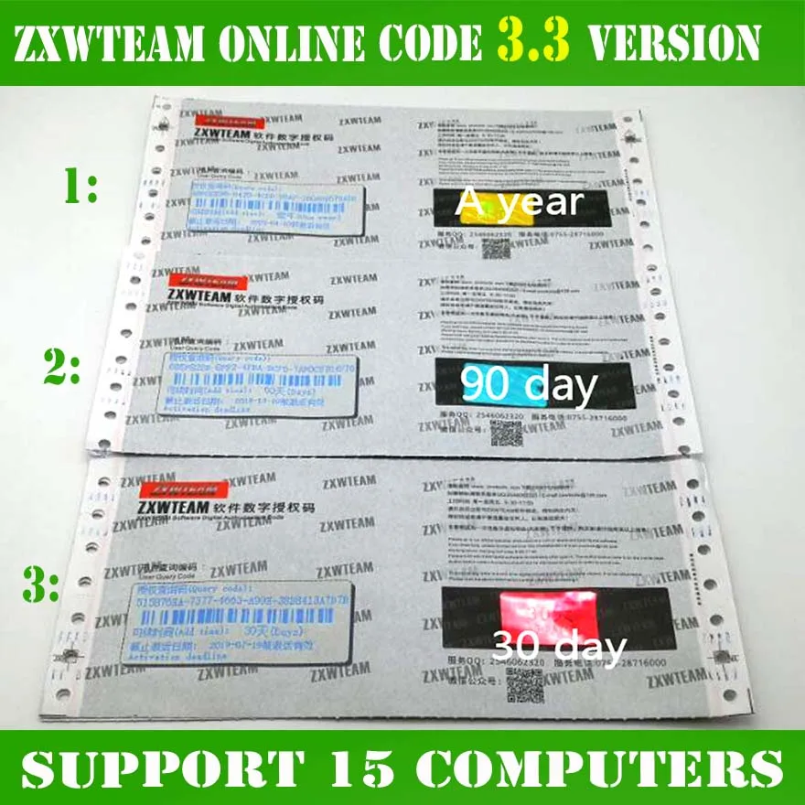 Онлайн ZXW Team 3 22 схема цифрового кода авторизации Zillion X работы для iPhone iPad Samsung