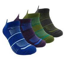 Носки для бега, компрессионные мужские Нескользящие цветные спортивные носки, легкие дышащие носки для велоспорта, прогулок, фитнеса, движения