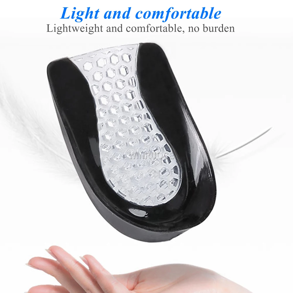 Shoe Insoles 1 Pair gel insole silicone Men Women heel Cushion insoles soles relieve foot pain Spur Support Shoe pad High Heel Inserts