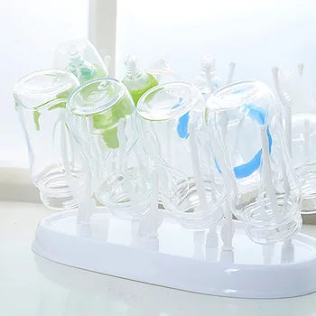 

Baby Bottle Drying Rack Baby Feeding Bottles Drying Storage Holder TB Sale