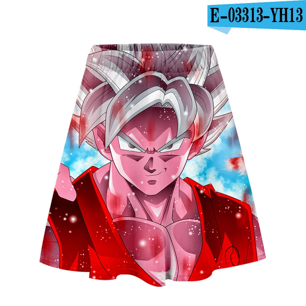 Крутая 3D верхняя одежда Харадзюку DRAGON BALL короткие юбки трапециевидная летняя крутая Модная Летняя Сексуальная 3D Мода Новое поступление Женская юбка - Цвет: YH13