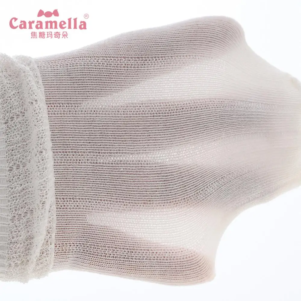 Caramella/Новинка; хлопковые носки для девочек; модные детские носки из дышащей сетки с кружевом и цветочным узором; летние высококачественные носки для маленьких девочек; подарок на день рождения