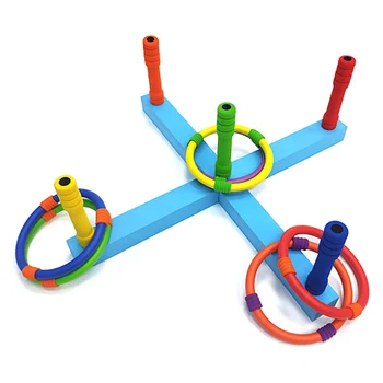 

Classic Easy Apply Coordination Skill Spike Outdoor Plastic Circle Children Gift Funny Hoop Ring Toss Set Cross Arm Garden Game