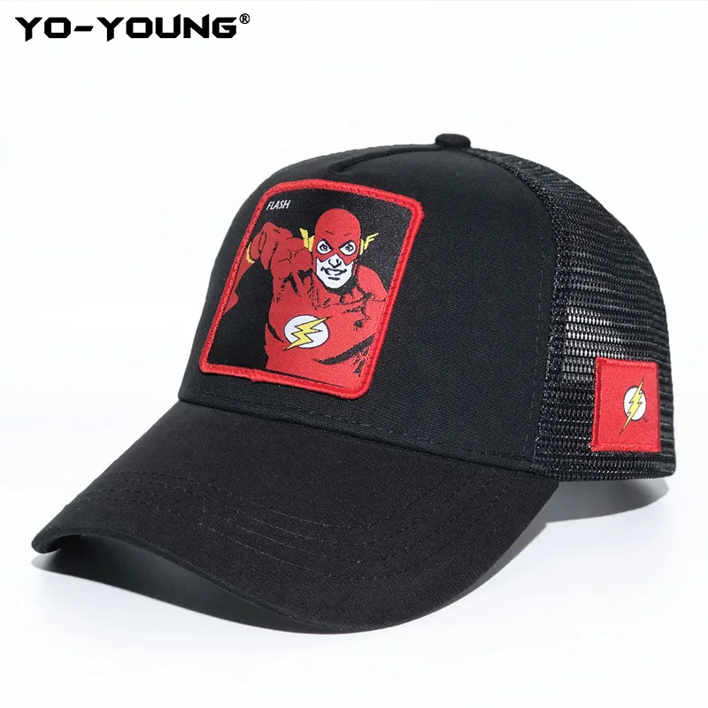 Yo-Young, бейсболка для мужчин, качественная, Супермен, Бэтмен, мигающая Кепка, мужская и женская бейсболка, бейсболка, Кепка От Солнца, 53-59 см - Цвет: 4
