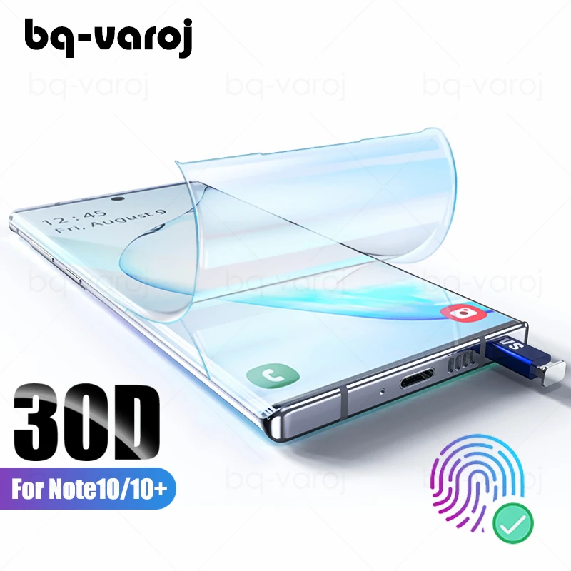 

30D Note 10 Hydrogel Soft Film full cover screen protector for Samsung Galaxy Note 8 9 S7 8 9 S10 Plus screen film 5G guard
