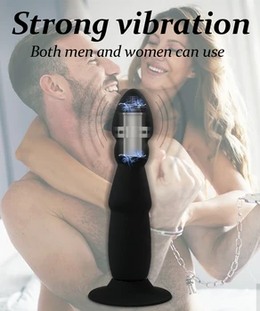Vibrating Butt Plugs Vibrator Prostate Massage Rotation Beads Wireless Remote Control Anal Plug Sex Toys For Man/Women Adults 2