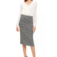 Чехол, юбка, юбки для женщин, новая модель, высокая талия, тонкая длинная юбка-карандаш