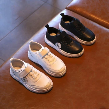

KushyShoo Kids Shoes 2020 Spring Children Shoes Outdoor Toddler Sneakers Boys School Girl PU solid Shoes