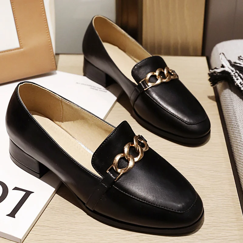 black heeled oxford shoes