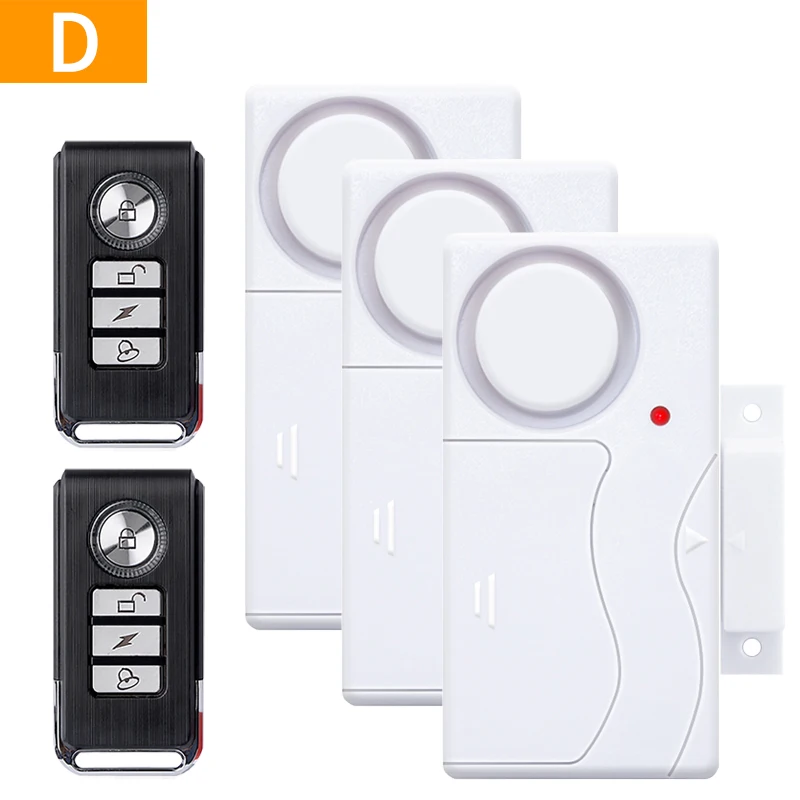 Door Window Entry Security ABS Wireless Remote Control Burglar Alarm Magnetic Sensor Door Sensor System Home Protection Kit wifi panic alarm Alarms & Sensors