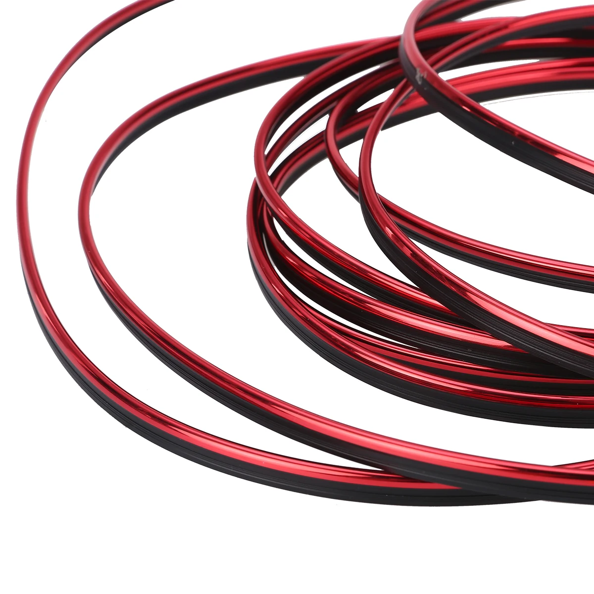 5M Red Car Styling Universal DIY Flexible Interior Moulding Trim Strips Strip Dashboard Decoration Car Accessories