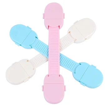 

3pcs Safety Locks Necessary Practical Plain Color Safety Cabinet Lock Protective Locks Safety Strap Locks for Children Baby Kids