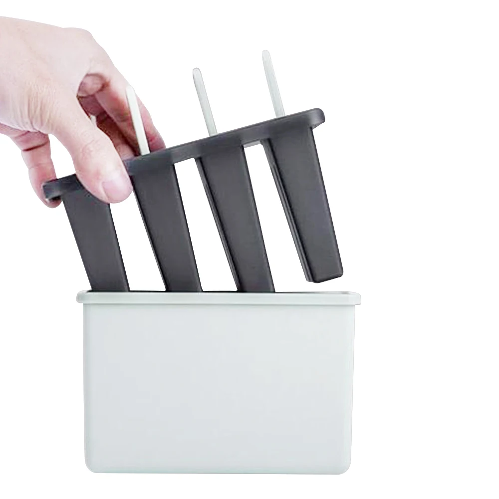 Четыре сетки силиконовая форма для изготовления мороженого Форма для мороженого леденец Форма Сковорода мороженое куб Summuer случайный цвет 4