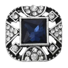 20 шт красивые квадратные Стразы 18 мм кнопки подходит для браслета с защелкой ювелирные изделия оптом