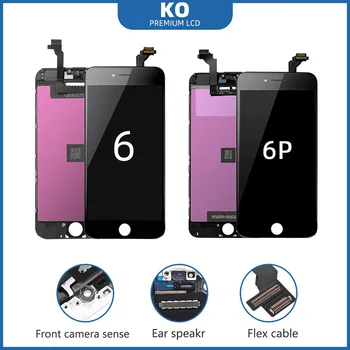 

100% Incell For iPhone6 6p Screen LCD with 3D Force Touch Screen Digitizer Assembly Display with True tone + No Dead Pixel