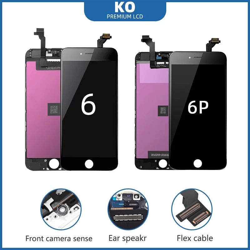 100% дюймов ЖК экран Incell для iPhone6 6p с 3D мощностью дисплей дигитайзером в сборе