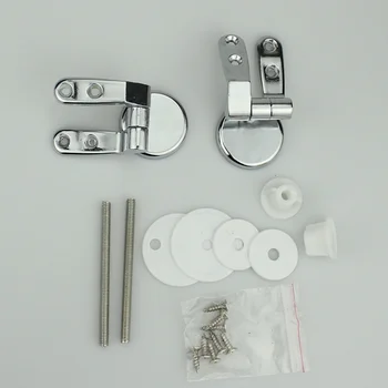 

1 Pc Parts Replacement Zinc Alloy Toilet Seat Hinge Fittings with Hardwares Screws Nuts