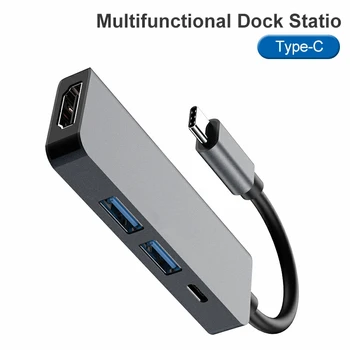 

4 port usb hub multifunctional type-c hub converter c-type ноутбук планшет флешка Планшеты أجهزة الكمبيوتر المحمولة لابت