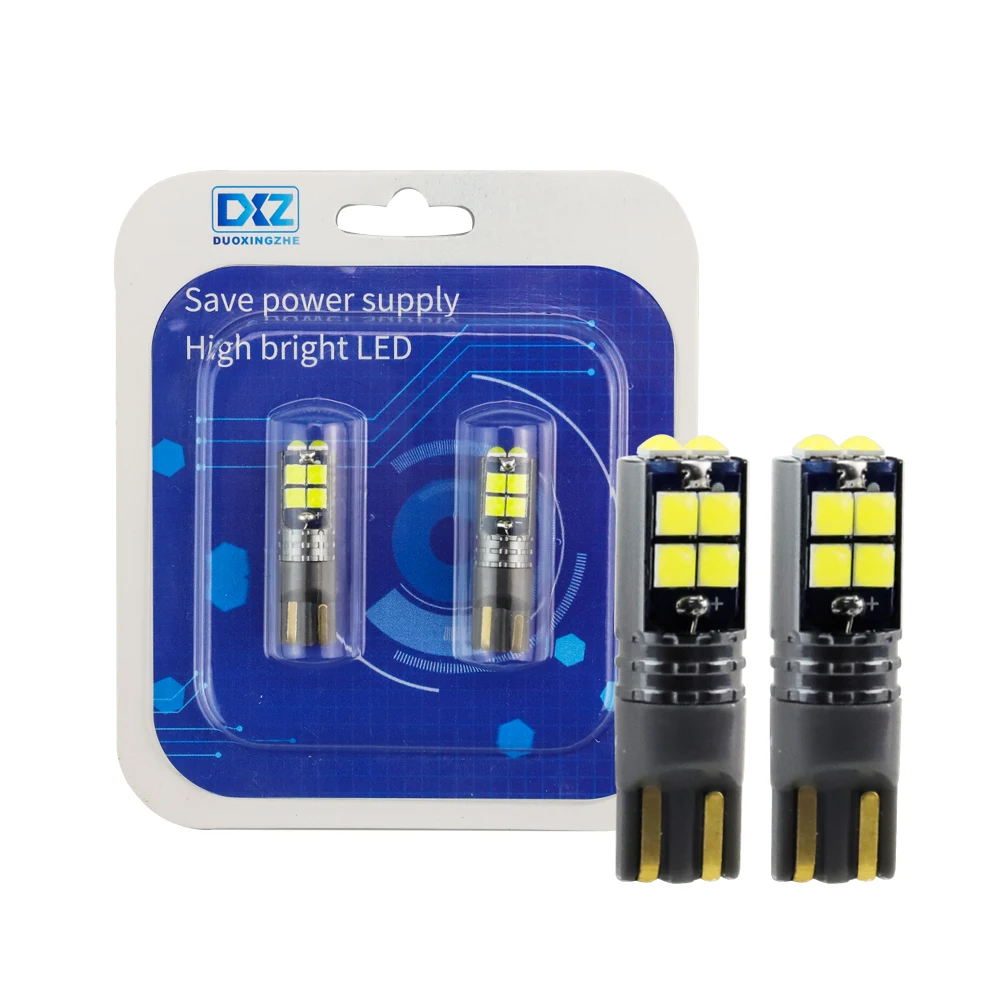 DXZ 2 шт. W5W T10 светодиодный Canbus 3030 10SMD Автомобильный просвет светильник Интерьер 194