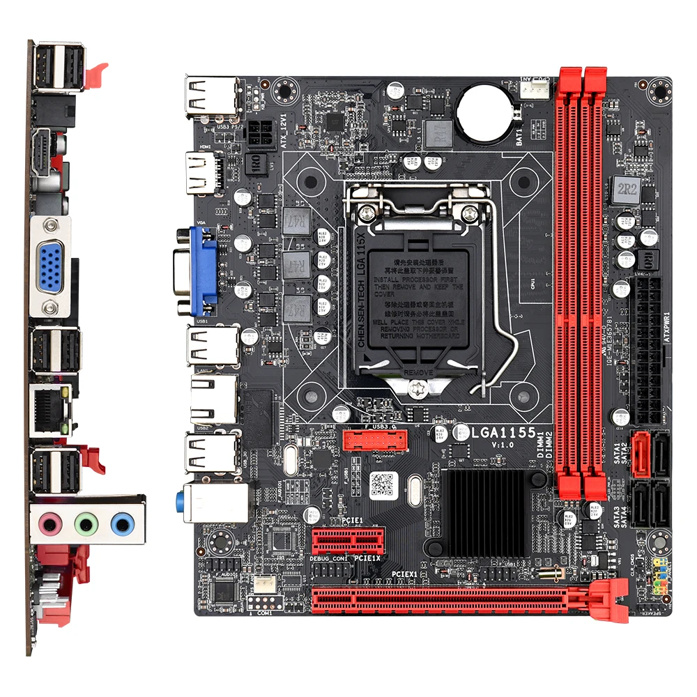 Материнская плата placa mae 1155 ddr3 B75 материнская LGA DDR3 ОЗУ для Intel I3 I5 I7 ЦП Xeon USB 3 0 SATA
