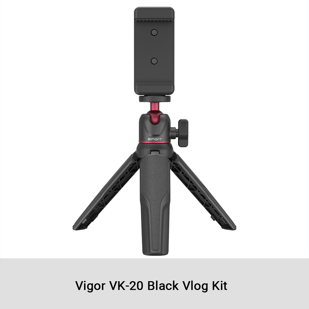 Simorr by SmallRig Vigor VT-10 Vlog Tripod Mini Selfie Stick Stand Han – JG  Superstore