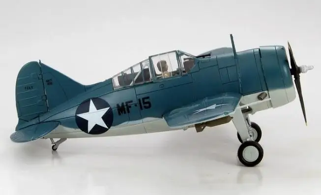 Hobby Master Brewster USMC F2A-3 VMF-221 Midway 4 июня 1942 капитан Вильям хамберд 1/48 литье под давлением модель самолета